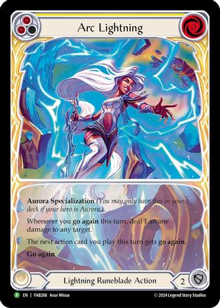 Arc Lightning (Extended Art) - FAB268 (FAB268) [Flesh and Blood: Promo Cards] Rainbow Foil - Deck Out Gaming