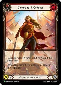 Command and Conquer (Extended Art) - FAB278 (FAB278) [Flesh and Blood: Promo Cards] Rainbow Foil - Deck Out Gaming