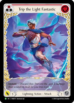 Trip the Light Fantastic (Red) (Extended Art) - FAB275 (FAB275) [Flesh and Blood: Promo Cards] Rainbow Foil - Deck Out Gaming