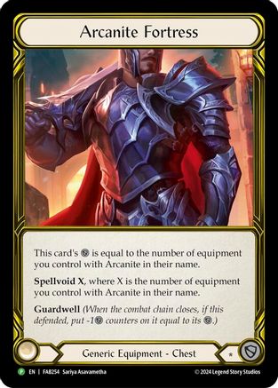 Arcanite Fortress (Golden) - FAB254 (FAB254) [Flesh and Blood: Promo Cards] Cold Foil - Deck Out Gaming