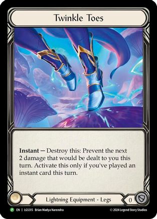 Twinkle Toes - LGS315 (LGS315) [Flesh and Blood: Promo Cards] Rainbow Foil - Deck Out Gaming