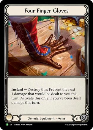 Four Finger Glove - LGS322 (LGS322) [Flesh and Blood: Promo Cards] Rainbow Foil - Deck Out Gaming