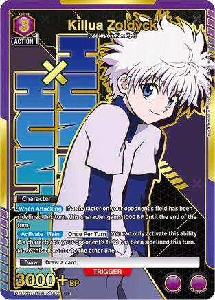 Killua Zoldyck (002) (R*) (UE02BT/HTR-P-002) [Hunter x Hunter] Foil - Deck Out Gaming