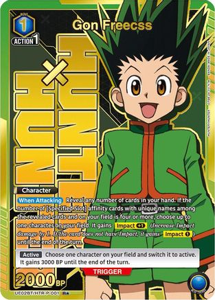 Gon Freecss (001) (R*) (UE02BT/HTR-P-001) [Hunter x Hunter] Foil - Deck Out Gaming