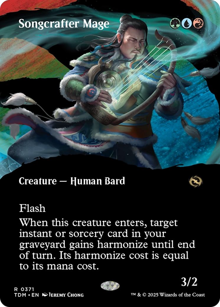 Songcrafter Mage (Borderless) (371) [Tarkir: Dragonstorm] foil - Deck Out Gaming