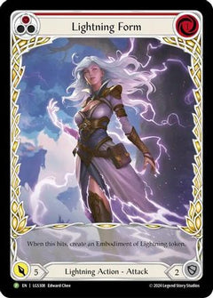 Lightning Form (Red) - LGS308 (LGS308) [Flesh and Blood: Promo Cards] Rainbow Foil - Deck Out Gaming
