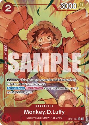 Monkey.D.Luffy (OP01-024) (Alternate Art) (OP01-024) [Premium Booster -The Best-] Foil - Deck Out Gaming