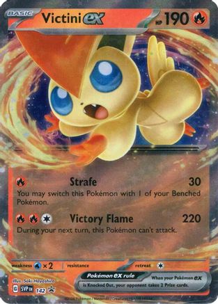 Victini ex - SVP142 (SVP142) [SV: Scarlet & Violet Promo Cards] Holofoil - Deck Out Gaming