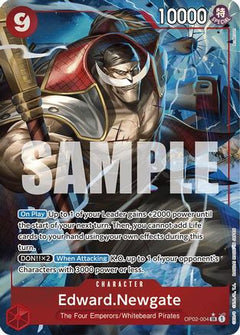Edward.Newgate (OP02-004) (Alternate Art) (OP02-004) [Premium Booster -The Best-] Foil - Deck Out Gaming
