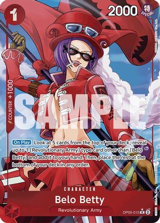 Belo Betty (Alternate Art) (OP05-015) [Premium Booster -The Best-] Foil - Deck Out Gaming