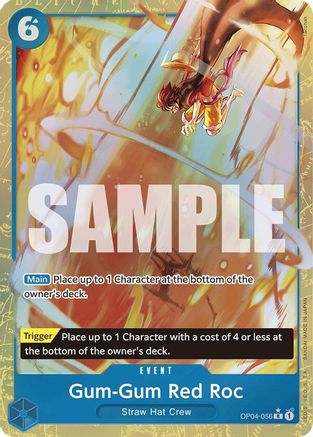 Gum-Gum Red Roc (Alternate Art) (OP04-056) [Premium Booster -The Best-] Foil - Deck Out Gaming