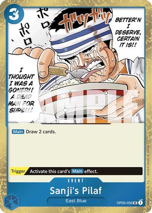 Sanji's Pilaf (Jolly Roger Foil) (OP03-056) [Premium Booster -The Best-] Foil - Deck Out Gaming