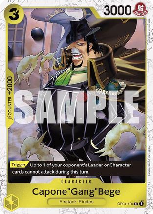 Capone"Gang"Bege (OP04-100) (Jolly Roger Foil) (OP04-100) [Premium Booster -The Best-] Foil - Deck Out Gaming