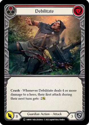 Debilitate (Red) (1HB009) [Historic Pack 1 Blitz Deck: Bravo] - Deck Out Gaming