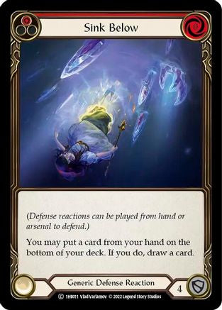 Sink Below (Red) (1HB011) [Historic Pack 1 Blitz Deck: Bravo] - Deck Out Gaming