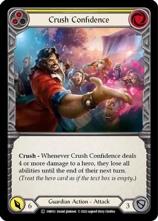 Crush Confidence (Yellow) (1hb013) [Historic Pack 1 Blitz Deck: Bravo] - Deck Out Gaming
