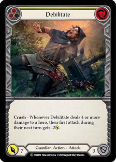 Debilitate (Yellow) (1HB014) [Historic Pack 1 Blitz Deck: Bravo] - Deck Out Gaming