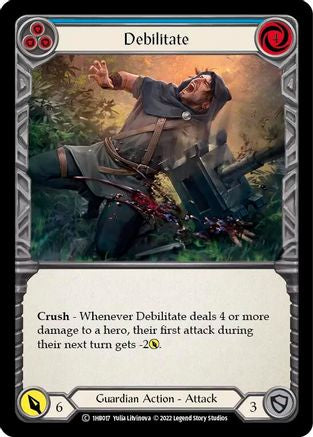 Debilitate (Blue) (1HB017) [Historic Pack 1 Blitz Deck: Bravo] - Deck Out Gaming