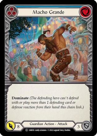 Macho Grande (Blue) (1HB019) [Historic Pack 1 Blitz Deck: Bravo] - Deck Out Gaming