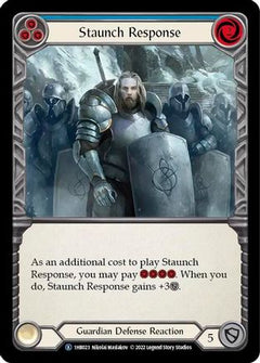 Staunch Response (Blue) (1HB023) [Historic Pack 1 Blitz Deck: Bravo] - Deck Out Gaming