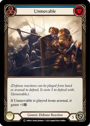 Unmovable (Blue) (1HB024) [Historic Pack 1 Blitz Deck: Bravo] - Deck Out Gaming