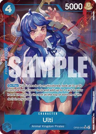 Ulti (Alternate Art) (OP05-043) [Premium Booster -The Best-] Foil - Deck Out Gaming