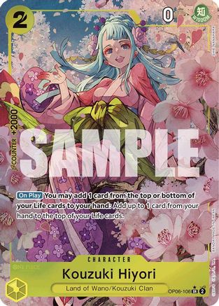 Kouzuki Hiyori (Alternate Art) (OP06-106) [Premium Booster -The Best-] Foil - Deck Out Gaming