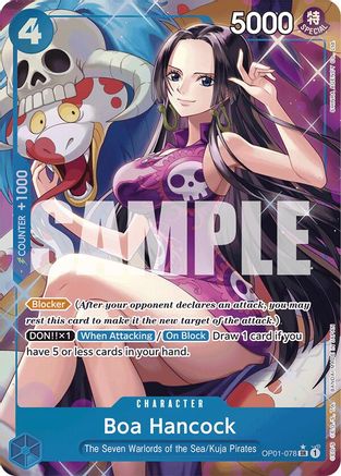 Boa Hancock (OP01-078) (Alternate Art) (OP01-078) [Premium Booster -The Best-] Foil - Deck Out Gaming