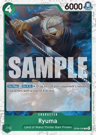 Ryuma (Jolly Roger Foil) (OP06-036) [Premium Booster -The Best-] Foil - Deck Out Gaming