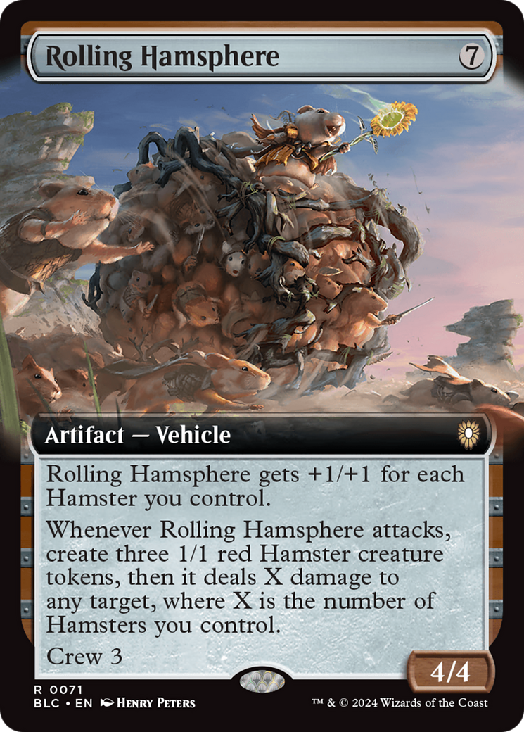 Rolling Hamsphere (Extended Art) (71) [Bloomburrow Commander] - Deck Out Gaming