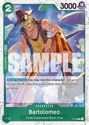 Bartolomeo (P-029) (Jolly Roger Foil) (P-029) [Premium Booster -The Best-] Foil - Deck Out Gaming