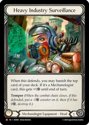 Heavy Industry Surveillance (AIO003) [Armory Deck: Dash] Rainbow Foil - Deck Out Gaming