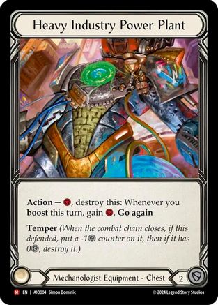 Heavy Industry Power Plant (AIO004) [Armory Deck: Dash] Rainbow Foil - Deck Out Gaming
