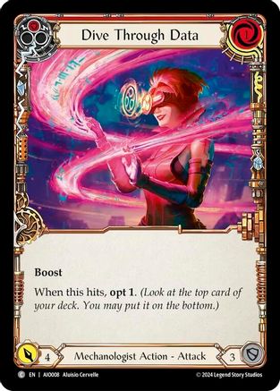 Dive Through Data (Red) (AIO008) [Armory Deck: Dash] - Deck Out Gaming