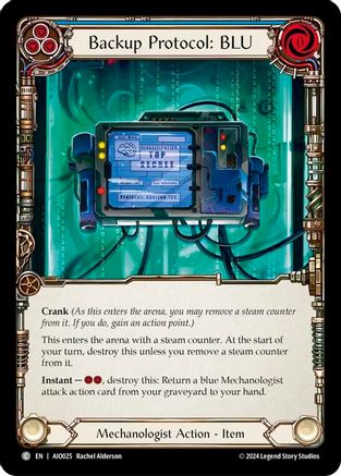 Backup Protocol: BLU (Blue) (AIO025) [Armory Deck: Dash] - Deck Out Gaming