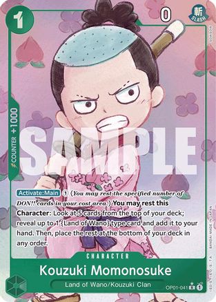 Kouzuki Momonosuke (Alternate Art) (OP01-041) [Premium Booster -The Best-] Foil - Deck Out Gaming