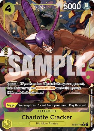 Charlotte Cracker (Alternate Art) (OP03-108) [Premium Booster -The Best-] Foil - Deck Out Gaming