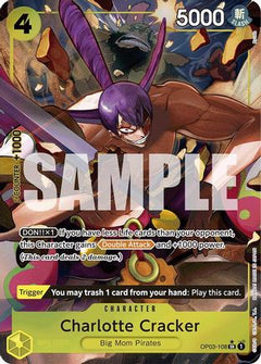 Charlotte Cracker (Alternate Art) (OP03-108) [Premium Booster -The Best-] Foil - Deck Out Gaming