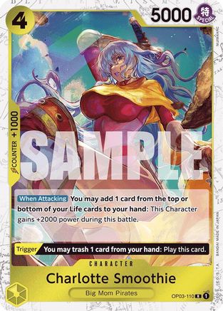 Charlotte Smoothie (Jolly Roger Foil) (OP03-110) [Premium Booster -The Best-] Foil - Deck Out Gaming