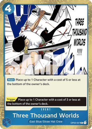 Three Thousand Worlds (Jolly Roger Foil) (OP03-057) [Premium Booster -The Best-] Foil - Deck Out Gaming