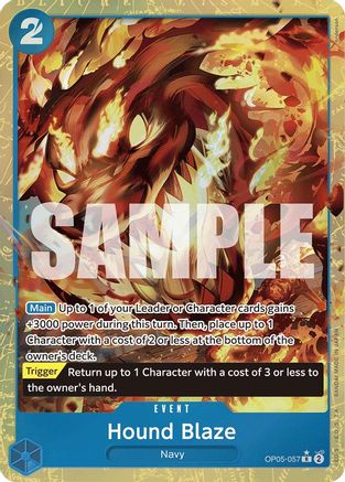Hound Blaze (Alternate Art) (OP05-057) [Premium Booster -The Best-] Foil - Deck Out Gaming