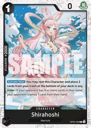 Shirahoshi (OP05-082) (Jolly Roger Foil) (OP05-082) [Premium Booster -The Best-] Foil - Deck Out Gaming