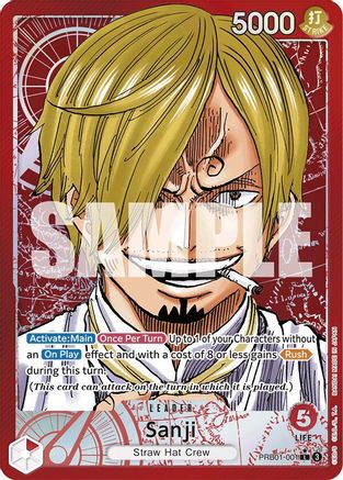 Sanji (PRB01-001) (Alternate Art) (PRB01-001) [Premium Booster -The Best-] Foil - Deck Out Gaming