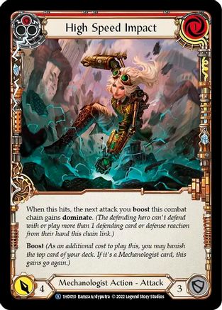 High Speed Impact (Red) (1HD010) [Historic Pack 1 Blitz Deck: Dash] - Deck Out Gaming