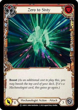 Zero to Sixty (Red) (1HD015) [Historic Pack 1 Blitz Deck: Dash] - Deck Out Gaming