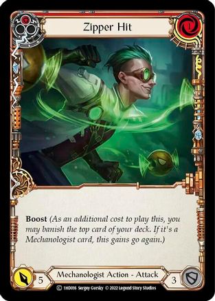 Zipper Hit (Red) (1HD016) [Historic Pack 1 Blitz Deck: Dash] - Deck Out Gaming