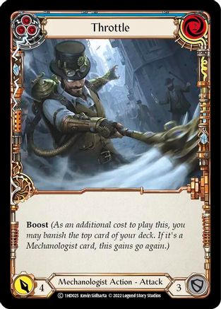 Throttle (Blue) (1HD025) [Historic Pack 1 Blitz Deck: Dash] - Deck Out Gaming
