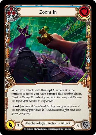 Zoom In (Blue) (1HD028) [Historic Pack 1 Blitz Deck: Dash] - Deck Out Gaming
