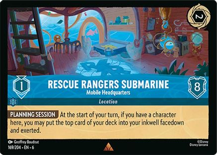 Rescue Rangers Submarine - Mobile Headquarters (169/204) [Azurite Sea] Cold Foil - Deck Out Gaming