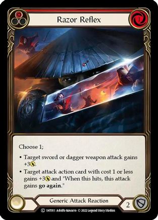 Razor Reflex (Red) (1HT011) [Historic Pack 1 Blitz Deck: Dorinthea] - Deck Out Gaming